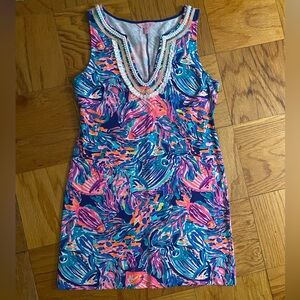 Lilly Pulitzer Harper dress in Seas the Day print, size M, EUC